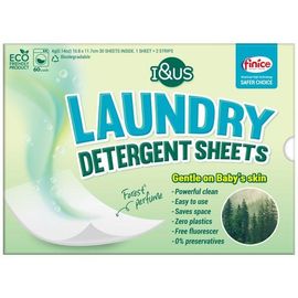 I&US Ultra Concentrated All-in-One Laundry Detergent Sheets Forest Perfume Fragrance 30 Sheets Eco-Friendly Paper Type _ Made in Korea